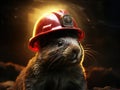 Ai Generated illustration Wildlife Concept of Health and safety mole Royalty Free Stock Photo