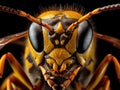 Ai Generated illustration Wildlife Concept of Hornet - EXTREME MACRO