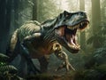 Ai Generated illustration Wildlife Concept of Huge dinosaur Royalty Free Stock Photo