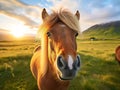 Ai Generated illustration Wildlife Concept of Icelandic horse