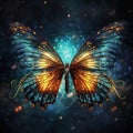 Ai Generated illustration Wildlife Concept of Insect wings of fly
