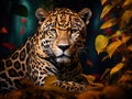 Ai Generated illustration Wildlife Concept of Jaguar - Panthera onca