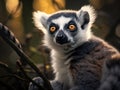 Ai Generated illustration Wildlife Concept of Lemur