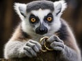 Ai Generated illustration Wildlife Concept of Lemur