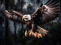 Ai Generated illustration Wildlife Concept of Mature bald eagle