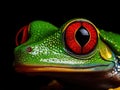 Ai Generated illustration Wildlife Concept of Red Eye Tree Frog Royalty Free Stock Photo