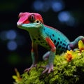 Ai Generated illustration Wildlife Concept of Reunion island day gecko
