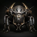 Ai Generated illustration Wildlife Concept of Rhinocerous Beetle Royalty Free Stock Photo