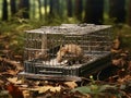 Ai Generated illustration Wildlife Concept of Small mammal trap