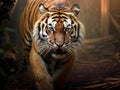 Ai Generated illustration Wildlife Concept of South China Tiger