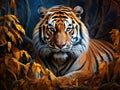 Ai Generated illustration Wildlife Concept of South China Tiger