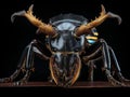 Ai Generated illustration Wildlife Concept of Stag beetle Royalty Free Stock Photo
