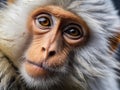 Ai Generated illustration Wildlife Concept of Tibetan monkey Royalty Free Stock Photo