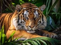 Ai Generated illustration Wildlife Concept of Tiger