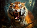 Ai Generated illustration Wildlife Concept of Tiger Royalty Free Stock Photo