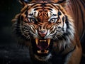 Ai Generated illustration Wildlife Concept of Tiger Royalty Free Stock Photo