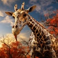 Ai Generated illustration Wildlife Concept of Trachelophorus giraffa