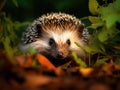 Ai Generated illustration Wildlife Concept of West European Hedgehog (Erinaceus europaeus