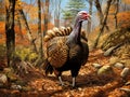 Ai Generated illustration Wildlife Concept of Wild Turkey Royalty Free Stock Photo