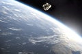 Asteroid floating in outer space Royalty Free Stock Photo