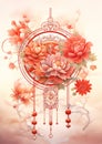 Auspicious Symbol Chinese new year pattern