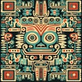 Aztec background, design seamless pattern Royalty Free Stock Photo
