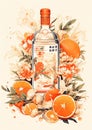 Baijiu Chinese Liquor Chinese new year pattern