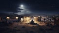 Bethlehem in Christmas Night in the desert