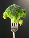 Broccoli on a fork