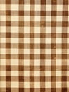 Brown and White Gingham Pattern Antique Junk Journal Page background wall art decor, for nursery or Royalty Free Stock Photo