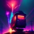 AI generated image - futuristic cable car