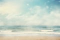 A calming beach or ocean scene self care background