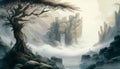 Ethereal Visions of a Shrouded Realm, Made with Generative AI