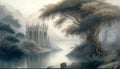 Ethereal Visions of a Shrouded Realm, Made with Generative AI