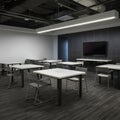 AIGenerated Image: Modern Office Workspace Design Royalty Free Stock Photo