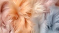 soft and fluffy texture of a bunny\'s fur, with a mix of pastel colors like white, gray, or light brown by AI generated Royalty Free Stock Photo