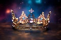 Celestial Crown Fantasy Sky Night gazing Royalty Free Stock Photo
