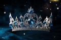 Celestial Crown Fantasy Sky Night gazing Royalty Free Stock Photo