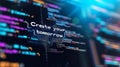 AI-Generated Image: Code Lines in Film Style with \