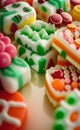 AI generated image of a colorful candies background Royalty Free Stock Photo