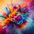 Abstract color explosion