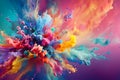 Abstract color explosion