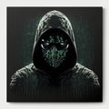 ai generated image computer hacker front view