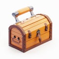 A 3D icon of a tool chest with a white background Royalty Free Stock Photo