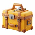 A 3D icon of a tool chest with a white background Royalty Free Stock Photo