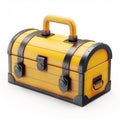 A 3D icon of a tool chest with a white background Royalty Free Stock Photo