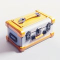 A 3D icon of a tool chest with a white background Royalty Free Stock Photo