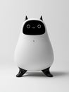 Minimalistic Cute Robot with Smiling Face