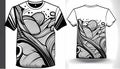 Monochrome T-Shirt Design, Made with Generative AI