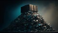 Earth\'s Waste: A Pile of Discarded Bins, Made with Generative AI